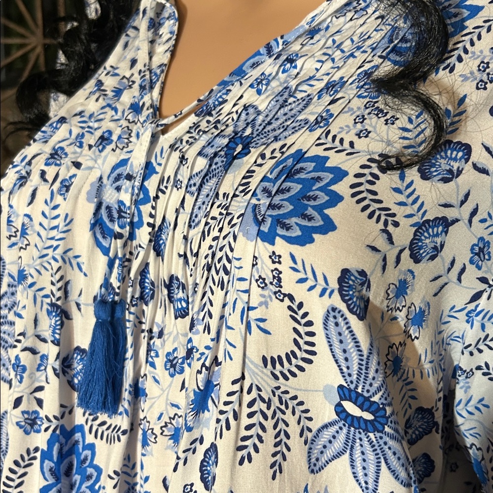 NWT STELLA PARKER PEASANT TOP M - Picture 6 of 10